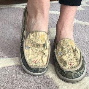 Camo Sanuks with tattoo design on top!